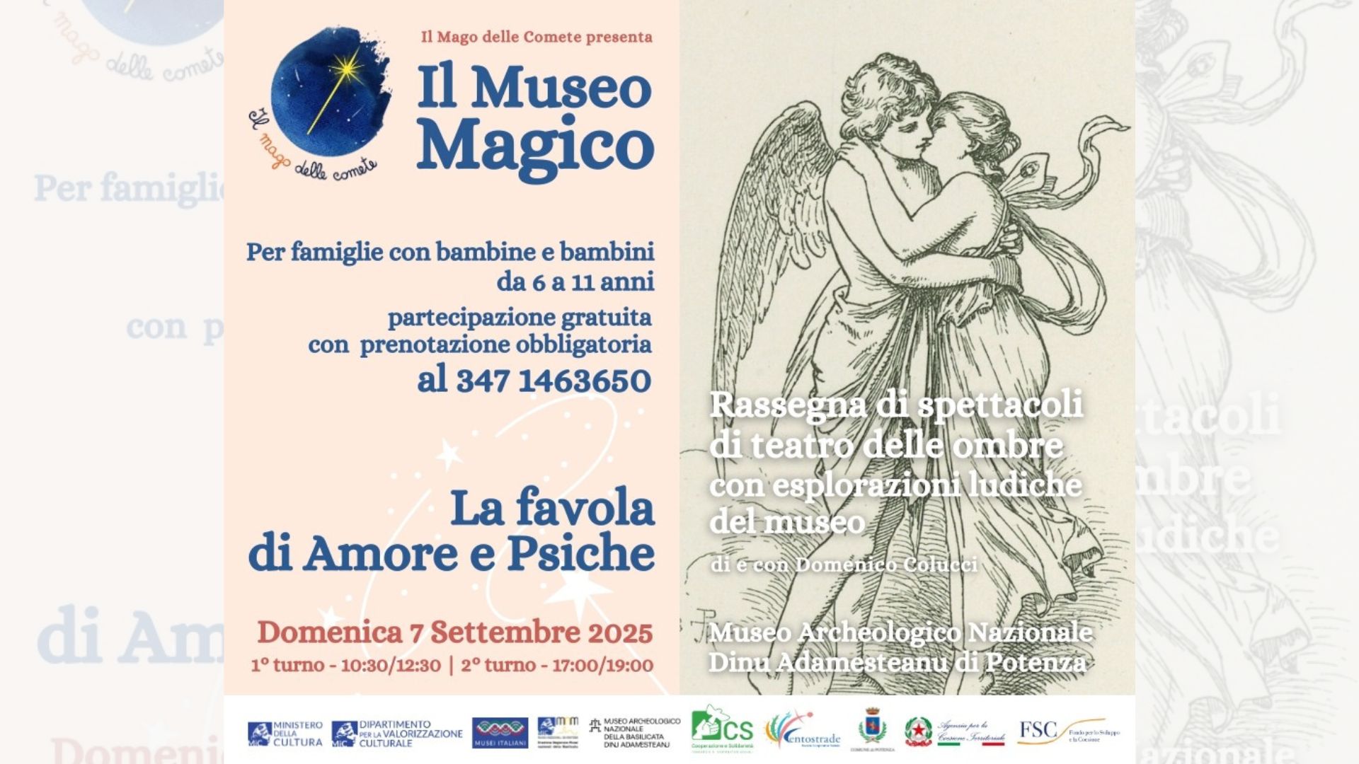 “La favola di Amore e Psiche” - teatro delle ombre al Museo di Potenza